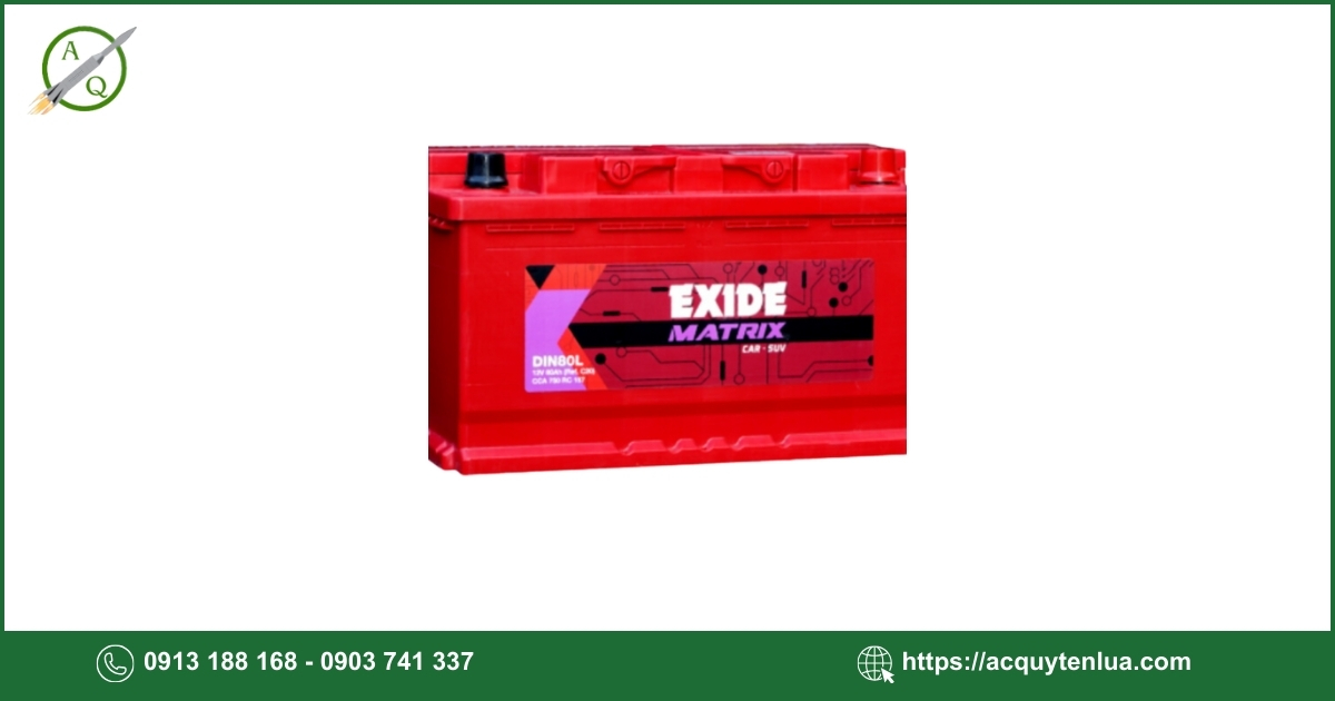 Bình ắc quy EXIDE - DIN 80