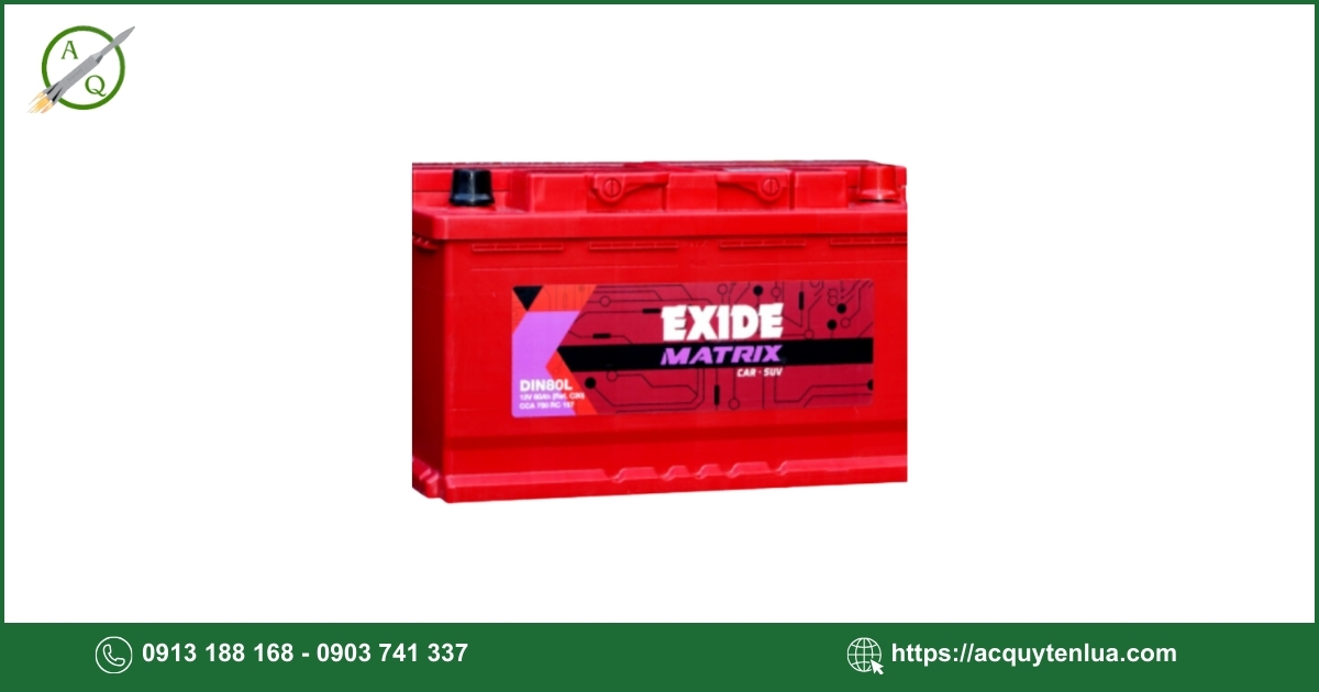 Bình ắc quy EXIDE - DIN 80