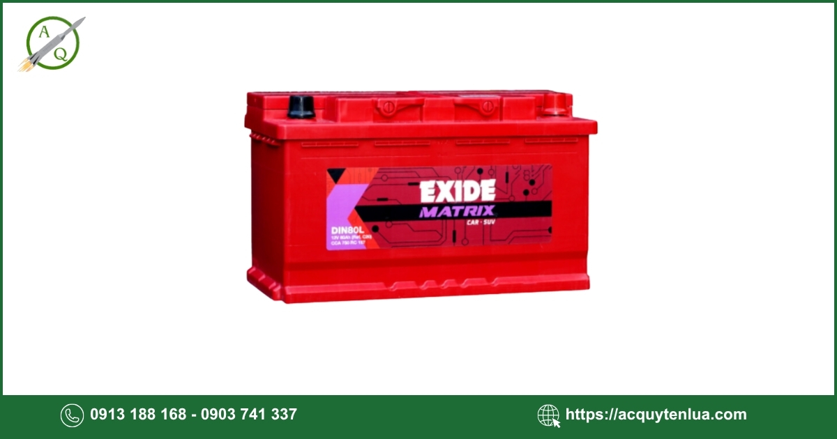 Bình ắc quy EXIDE - DIN 80