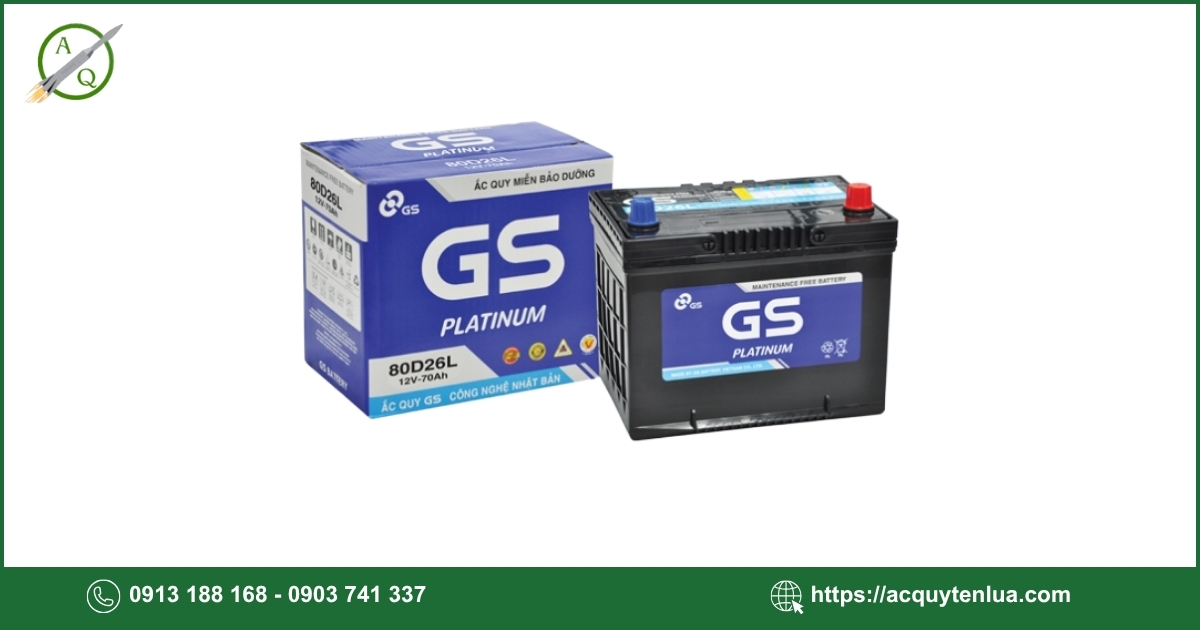 Bình ắc quy GS MF 80D26L