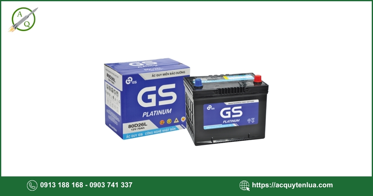 Bình ắc quy GS MF 80D26L