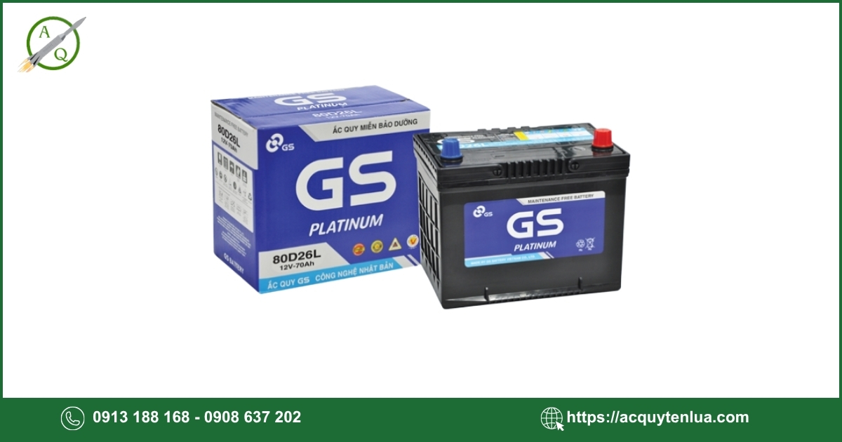 Bình ắc quy GS MF 80D26L