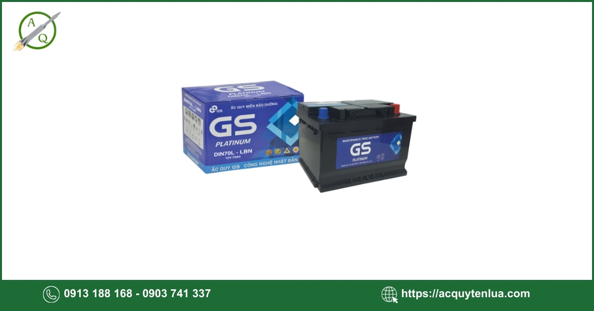 Bình ắc quy GS - MF DIN 70