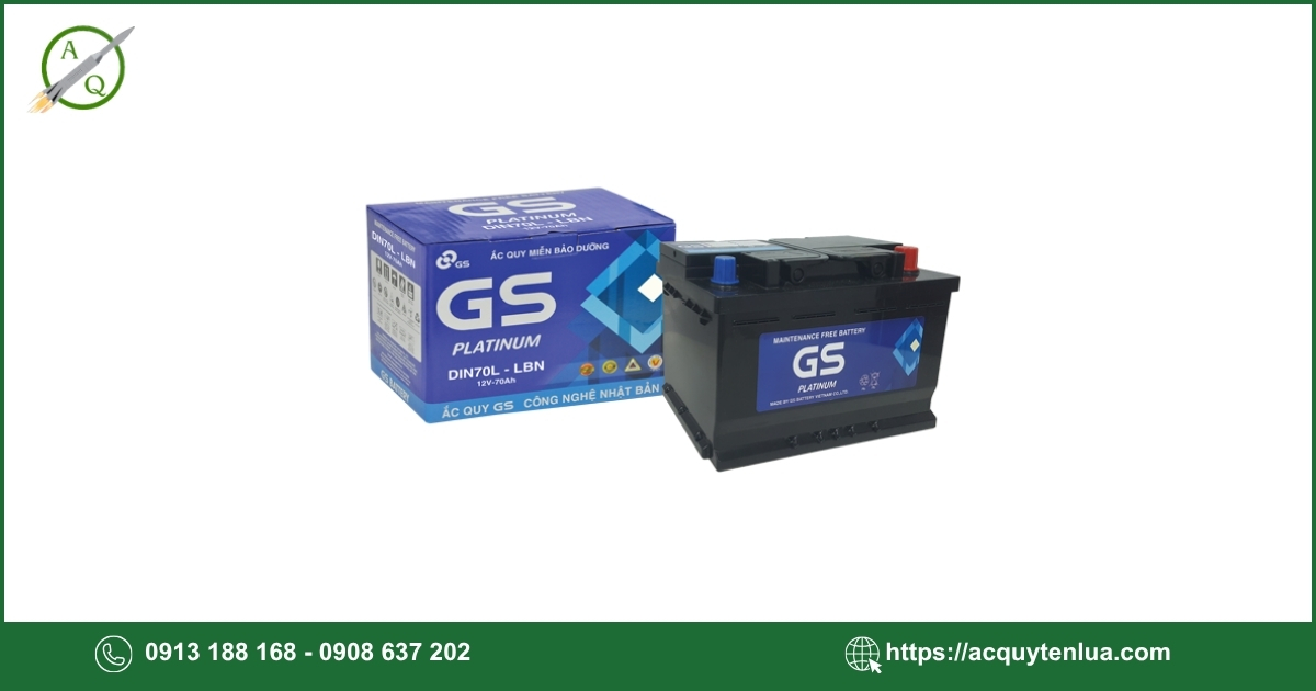 Bình ắc quy GS - MF DIN 70