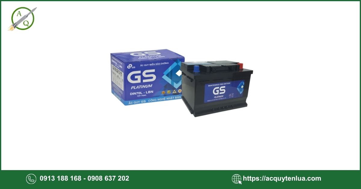 Bình ắc quy GS - MF DIN 70
