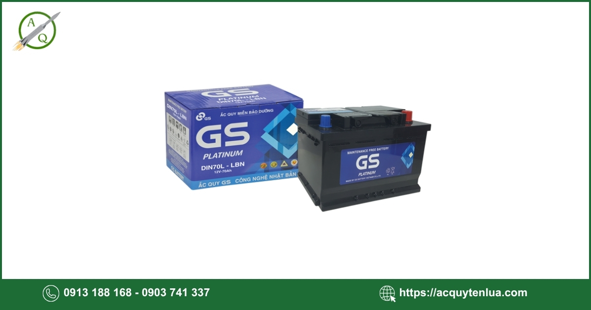 Bình ắc quy GS - MF DIN 70