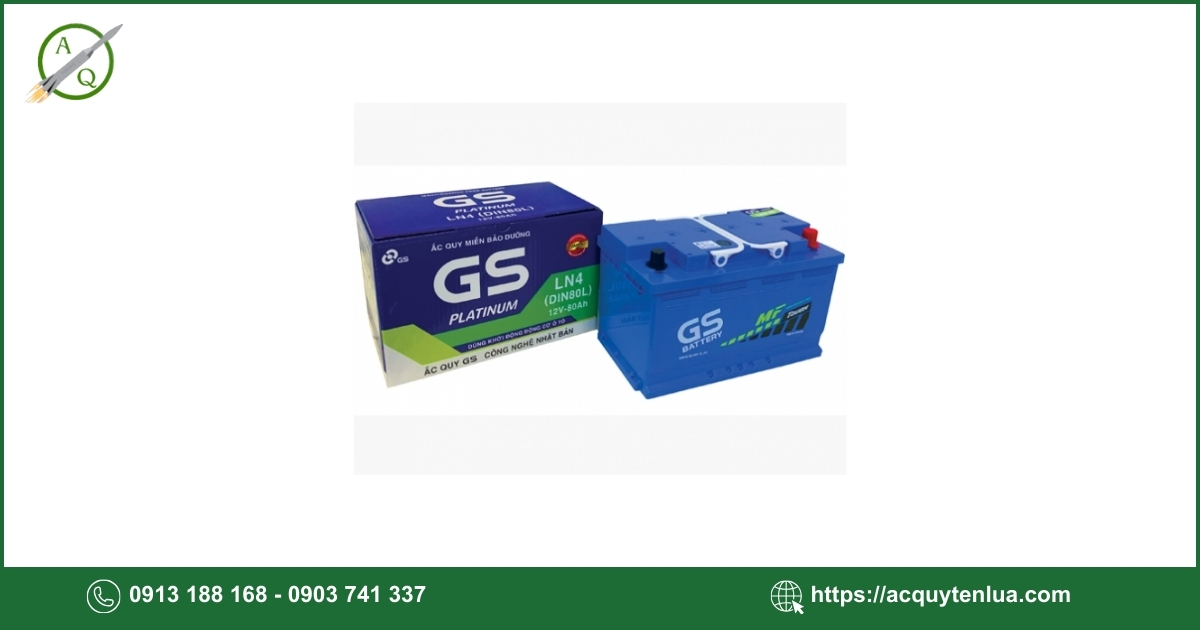 Bình ắc quy GS - MF DIN 80