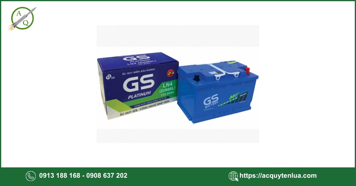 Bình ắc quy GS - MF DIN 80