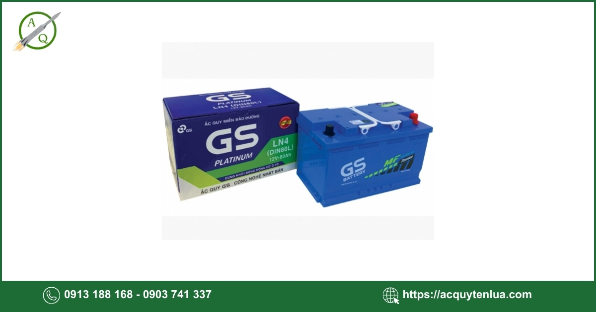 Bình ắc quy GS - MF DIN 80