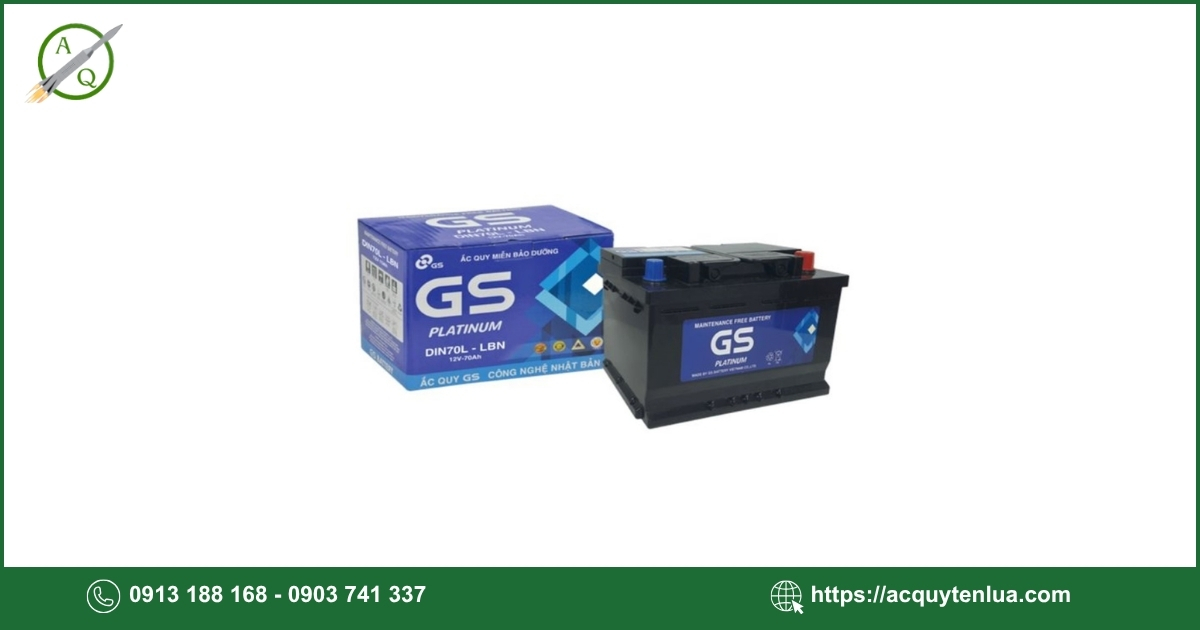 Bình ắc quy GS MF DIN70L LBN