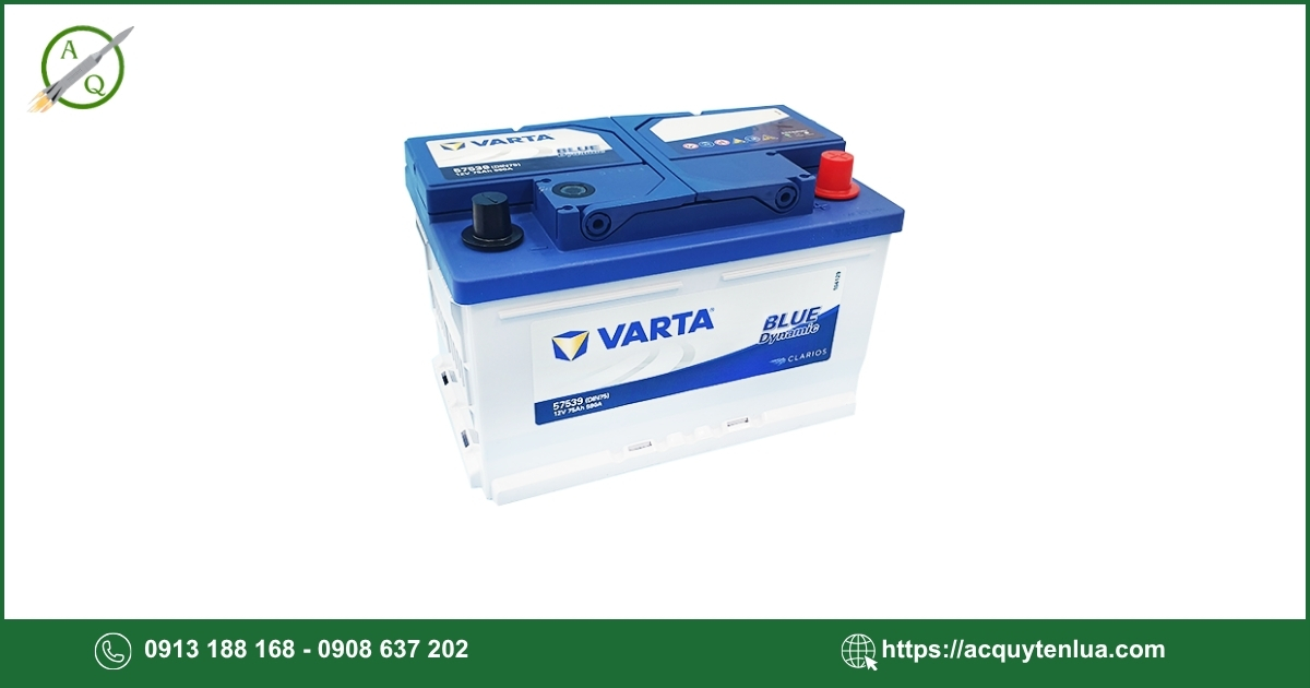 Bình ắc quy VARTA - 57539 (DIN 75)