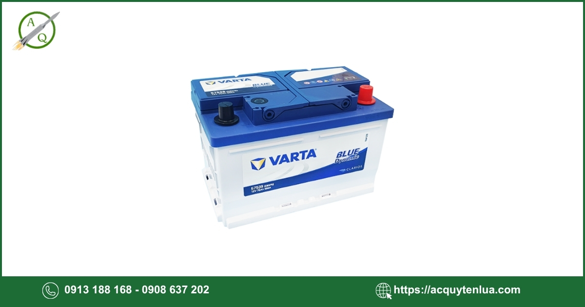 Bình ắc quy VARTA - 57539 (DIN 75)