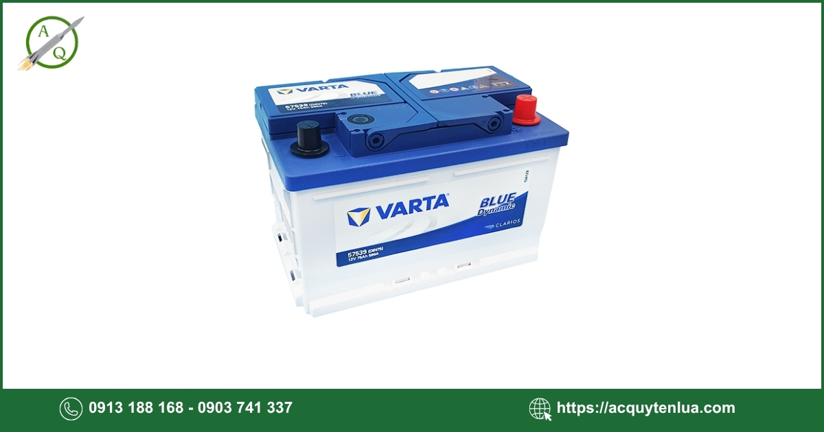Bình ắc quy VARTA - 57539 (DIN 75)