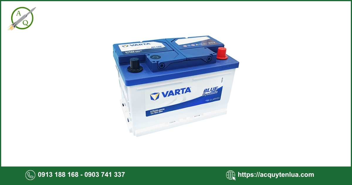 Bình ắc quy VARTA - 57539 (DIN75)