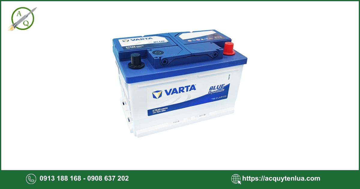 Bình ắc quy VARTA - 57539 ( DIN75 )