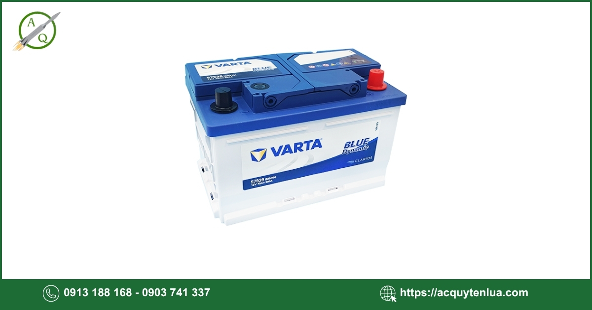 Bình ắc quy VARTA - 57539 ( DIN75 )
