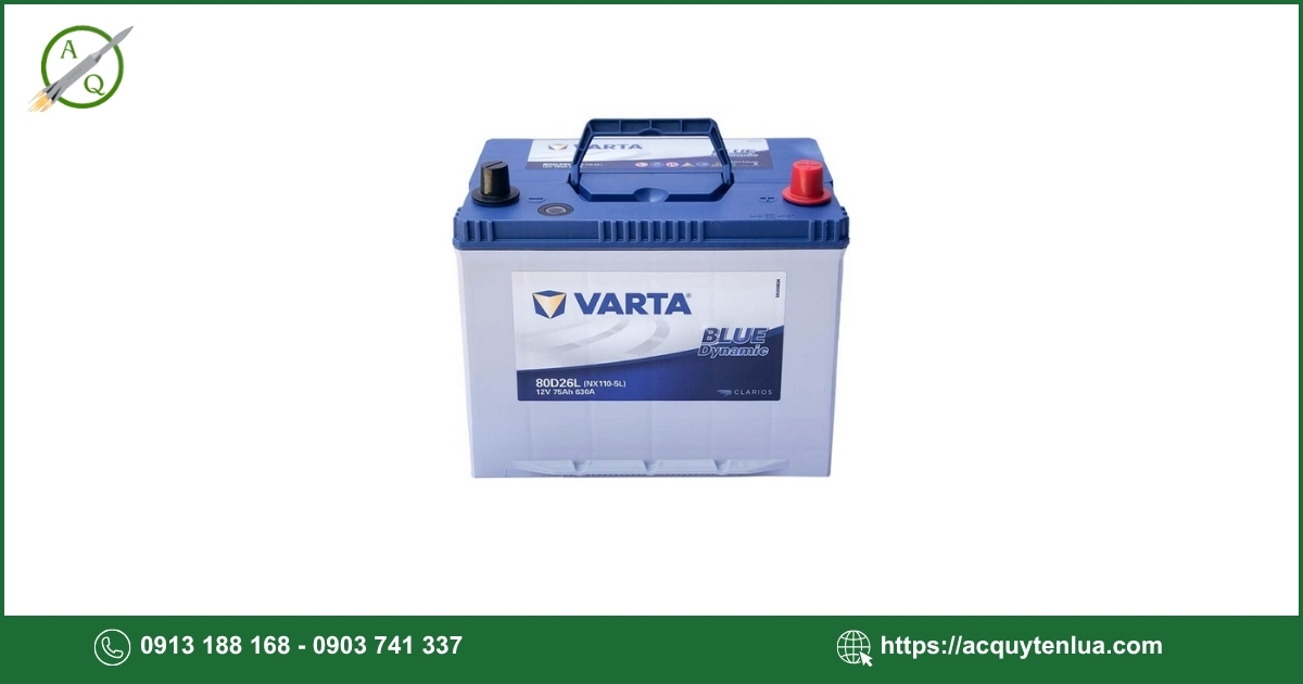 Bình ắc quy VARTA 80D26L