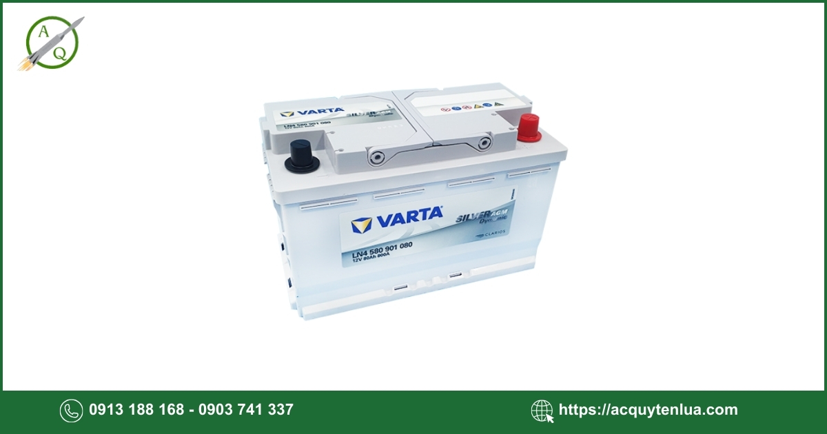 Bình ắc quy VARTA - AGM LN4 ( DIN80 )