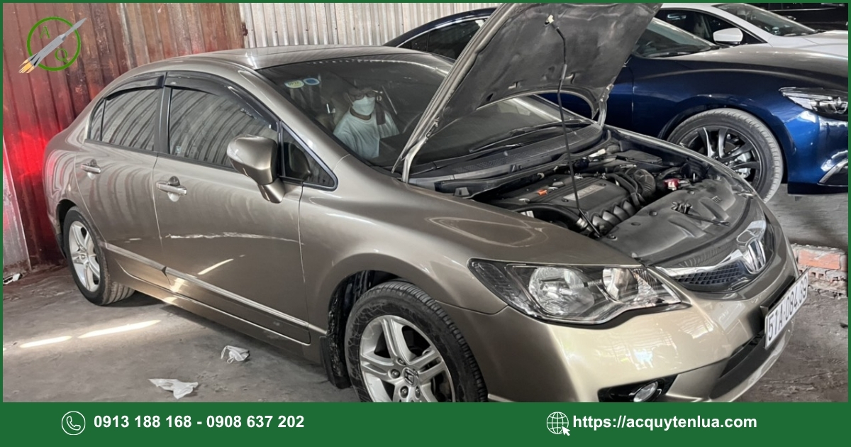 Các dấu hiệu nhận biết bình ắc quy xe Honda Civic RS cần thay thế