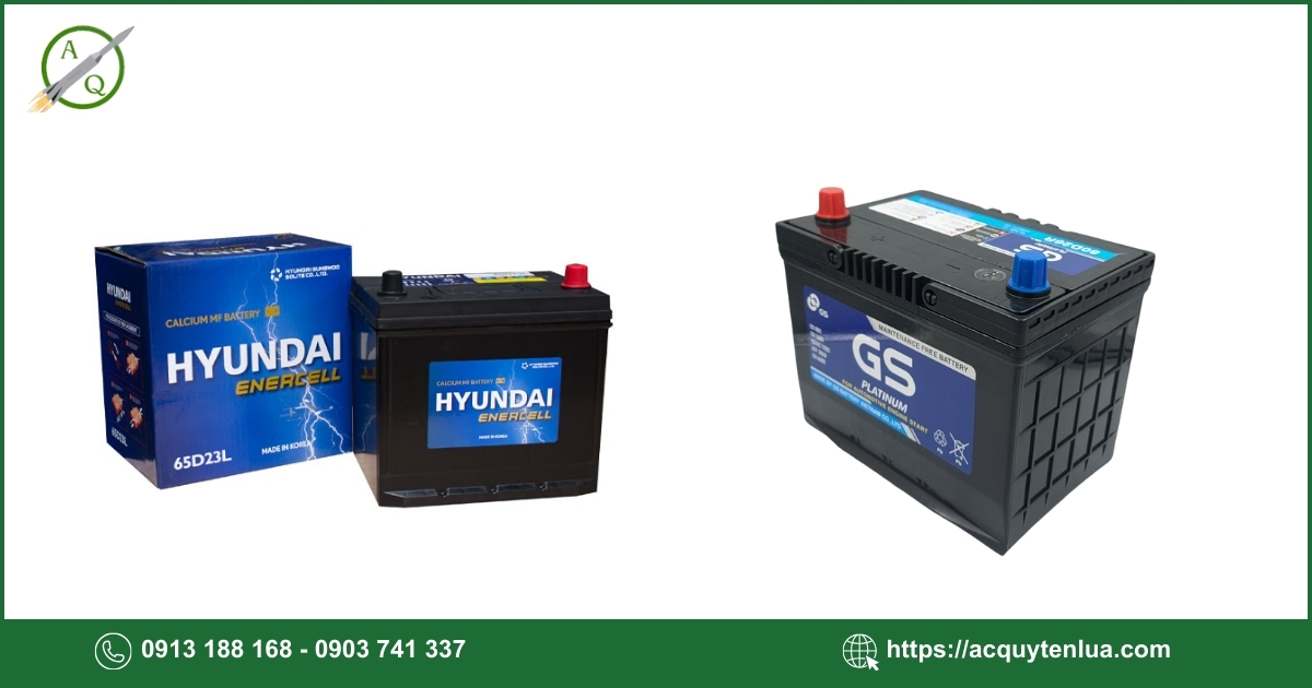 Các loại bình ắc quy phù hợp cho xe Hyundai Amica