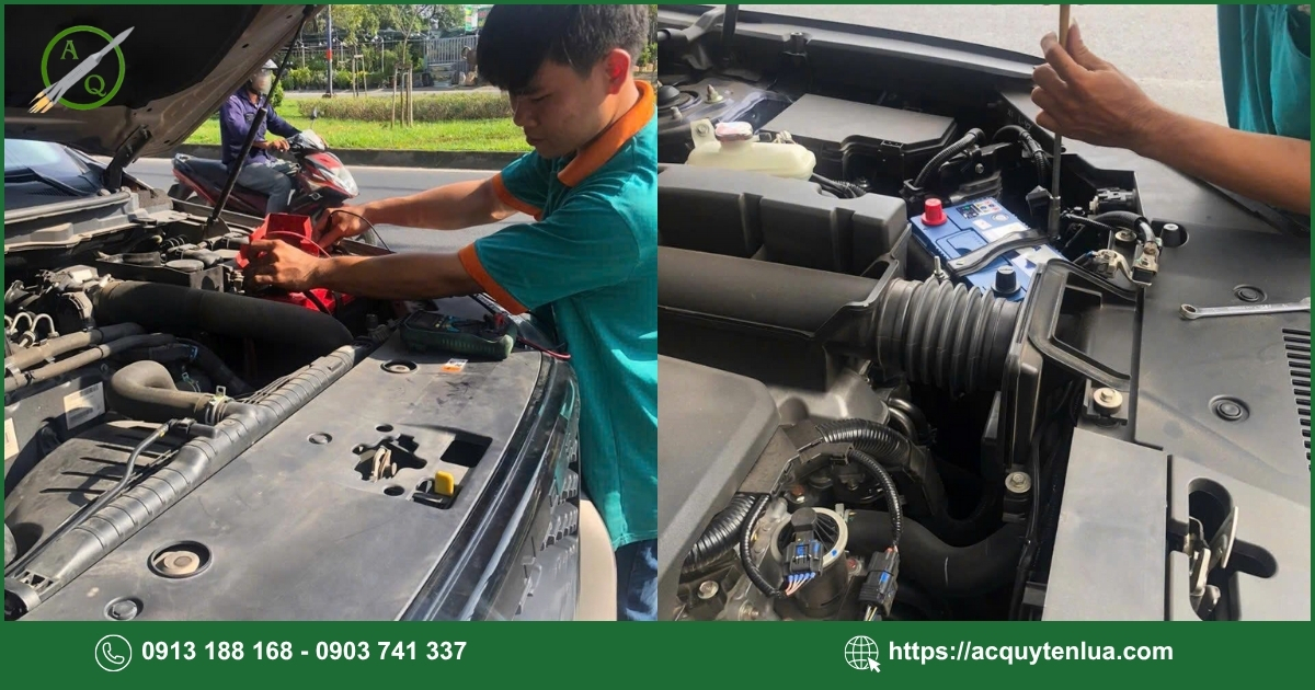 Quy trình thay bình ắc quy cho xe Chevrolet Colorado