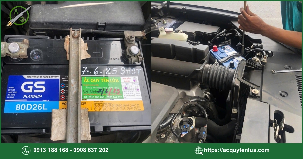 Quy trình thay bình ắc quy xe Suzuki Carry Pro tại Ắc Quy Tên Lửa