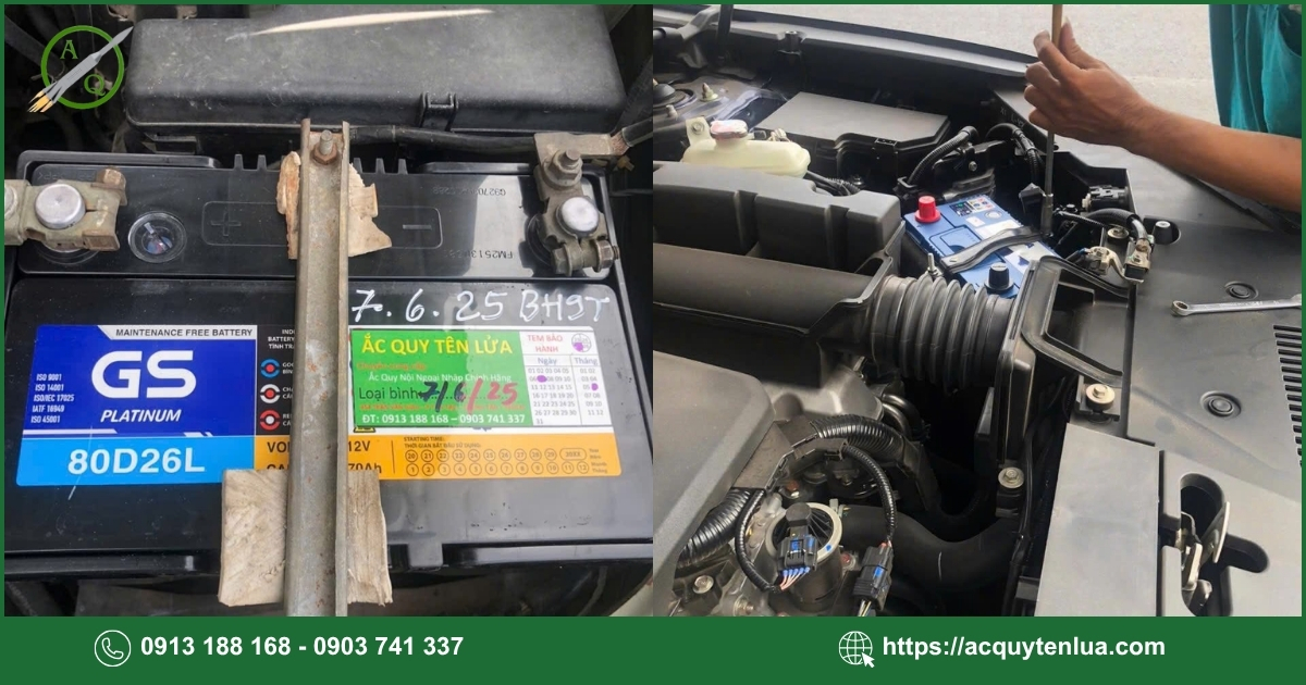 Quy trình thay bình ắc quy xe Suzuki Carry Pro tại Ắc Quy Tên Lửa